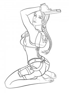 Раскраска Tomb Raider 7 - Бесплатно распечатать
