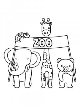 Раскраска Зоопарк 20 - Бесплатно распечатать