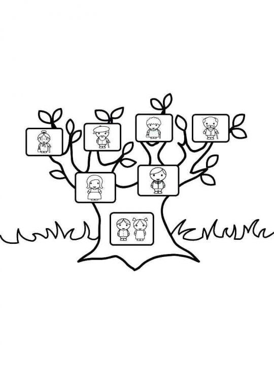 Распечатать картинку родословное дерево