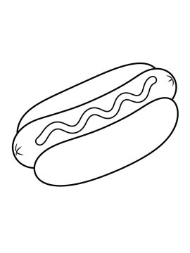 Раскраска Хот-Дог