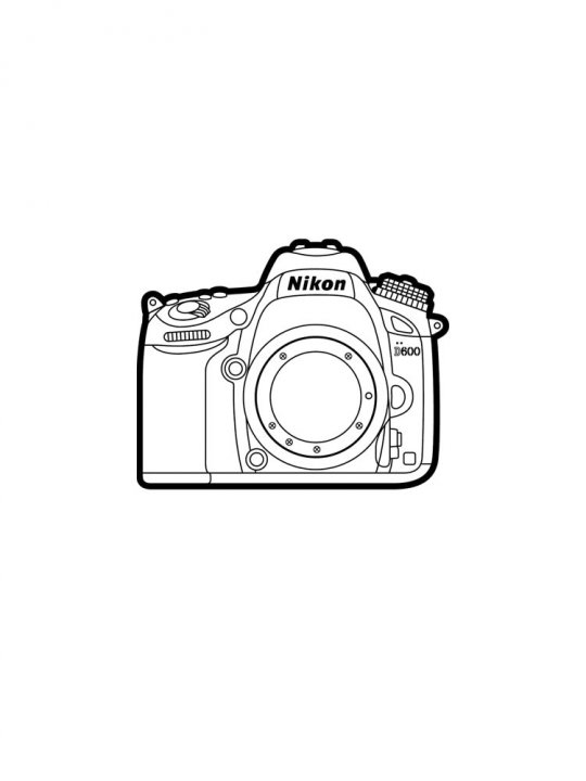 Раскраски Фотоаппарат. Бесплатно распечатать раскраски