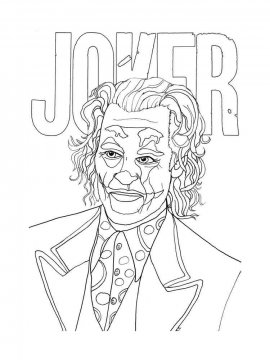 Раскраска Джокер 12 - Бесплатно распечатать
