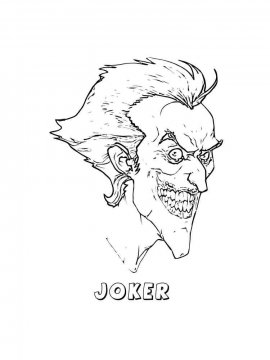 Раскраска Джокер 17 - Бесплатно распечатать