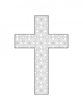 Раскраска Крест 15 - Бесплатно распечатать