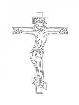 Раскраска Крест 19 - Бесплатно распечатать