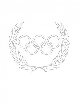 Раскраска Олимпийские кольца 5 - Бесплатно распечатать