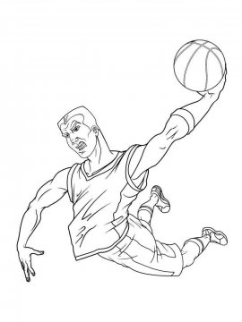 Раскраска Баскетбол 11 - Бесплатно распечатать