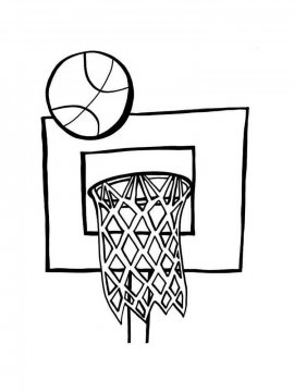 Раскраска Баскетбол 12 - Бесплатно распечатать