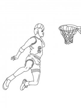 Раскраска Баскетбол 14 - Бесплатно распечатать