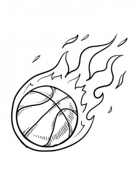 Раскраска Баскетбол 15 - Бесплатно распечатать