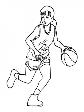 Раскраска Баскетбол 21 - Бесплатно распечатать