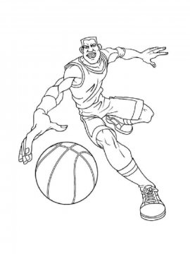 Раскраска Баскетбол 22 - Бесплатно распечатать