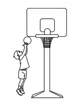 Раскраска Баскетбол 24 - Бесплатно распечатать
