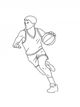 Раскраска Баскетбол 28 - Бесплатно распечатать