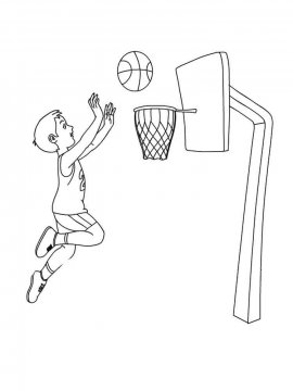 Раскраска Баскетбол 38 - Бесплатно распечатать