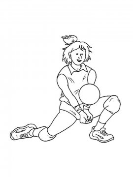 Раскраска Волейбол 15 - Бесплатно распечатать