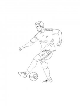 Раскраска Криштиану Роналду 12 - Бесплатно распечатать