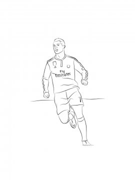 Раскраска Криштиану Роналду 15 - Бесплатно распечатать