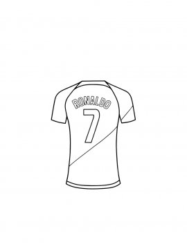 Раскраска Криштиану Роналду 17 - Бесплатно распечатать