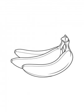 Раскраска Банан 1 - Бесплатно распечатать