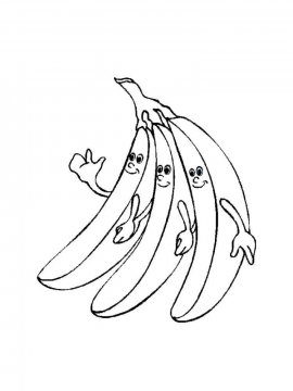 Раскраска Банан 13 - Бесплатно распечатать