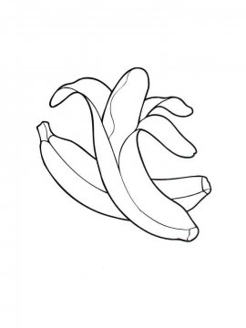 Раскраска Банан 14 - Бесплатно распечатать