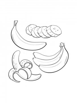 Раскраска Банан 17 - Бесплатно распечатать