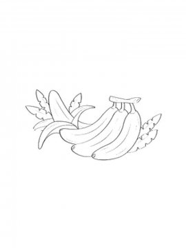 Раскраска Банан 6 - Бесплатно распечатать
