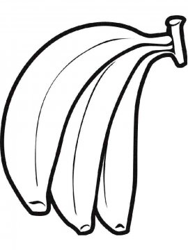 Раскраска Банан 28 - Бесплатно распечатать