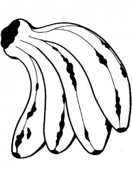 Раскраска Банан 29 - Бесплатно распечатать