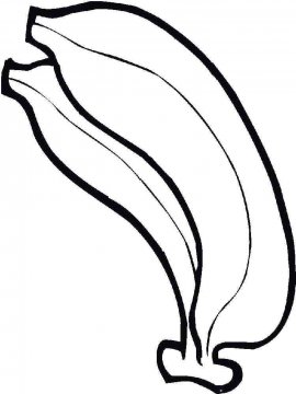 Раскраска Банан 19 - Бесплатно распечатать