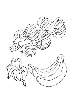 Раскраска Банан 22 - Бесплатно распечатать