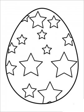 Раскраска Пасхальное Яйцо 14 - Бесплатно распечатать