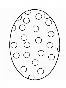 Раскраска Пасхальное Яйцо 22 - Бесплатно распечатать