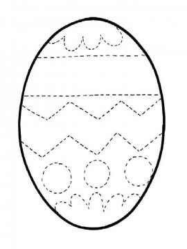 Раскраска Пасхальное Яйцо 27 - Бесплатно распечатать