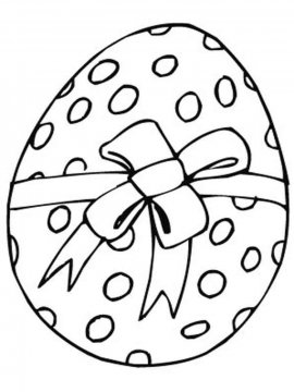 Раскраска Пасхальное Яйцо 28 - Бесплатно распечатать