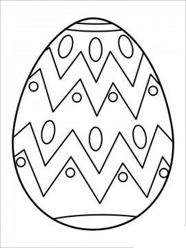 Раскраска Пасхальное Яйцо 29 - Бесплатно распечатать