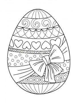 Раскраска Пасхальное Яйцо 3 - Бесплатно распечатать