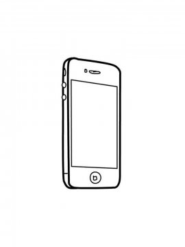 Раскраска Айфон 5 - Бесплатно распечатать