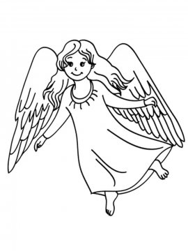 Раскраска Ангел 19 - Бесплатно распечатать