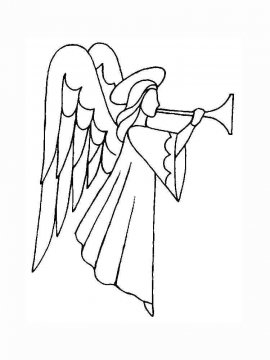 Раскраска Ангел 41 - Бесплатно распечатать