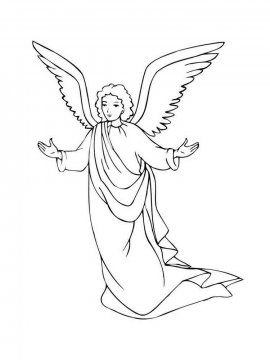 Раскраска Ангел 34 - Бесплатно распечатать