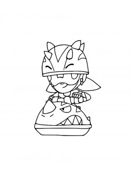 Раскраска Джеки 13 - Бесплатно распечатать