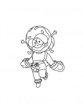 Раскраска Роза из Браво Старс 7 - Бесплатно распечатать