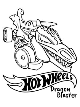 Дракон на трёхколёсном Hot Wheels автомобиле