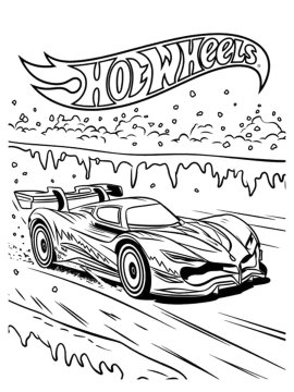 Hot Wheels спортивный автомобиль в скоростной гонке