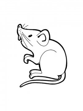 Раскраска Мышка 10 - Бесплатно распечатать