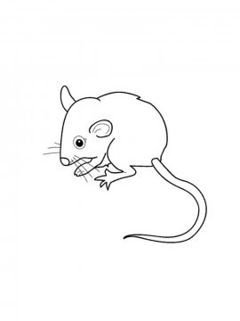 Раскраска Мышка 15 - Бесплатно распечатать