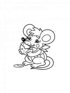 Раскраска Мышка 29 - Бесплатно распечатать