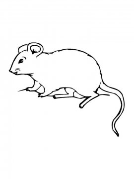 Раскраска Мышка 9 - Бесплатно распечатать